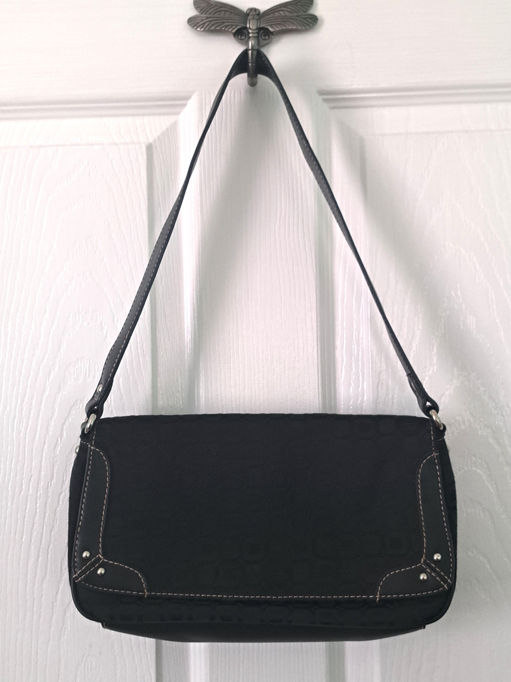 liz & co. Black Pattern Shoulder Bag